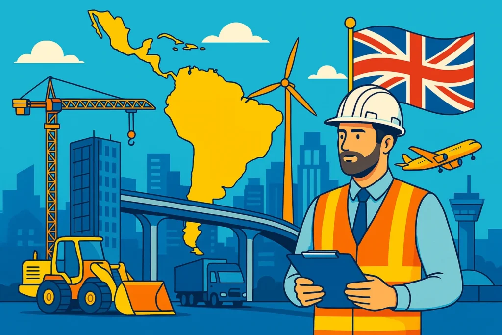 uk construction engineering firms latin america infrastructure recruitment.