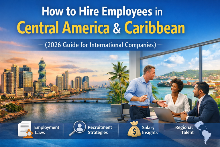 Global talent map showing executive hiring trends across Central America and Caribbean markets