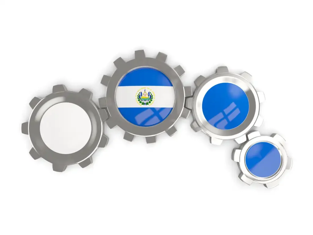 Dealer network map showing El Salvador as a coordination hub for Central America